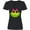 AB-Black, variant on Inktastic Frog Face girl Women's V-Neck T-Shirt
