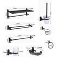 thumbnail image 4 of 9PCs Bathroom Wall Mount Pendant Set Toilet Hardware Pendant Towel Rack Combination Hanger Hook Paper/Brush Holder Shelf, 4 of 9