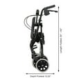thumbnail image 4 of NOVA Medical Products 20 Zoom Rolling Walker, Black, 4 of 7