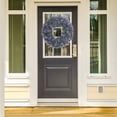 thumbnail image 4 of Unique Bargains Front Door Wreaths Artificial Farmhouse Wreaths All Seasons Decor Purple, 4 of 7