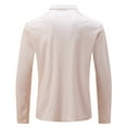 thumbnail image 3 of Blusa y camisa de manga larga con cuello vuelto para hombre, estilo informal de negocios, de moda, con media cremallera y manga larga con cuello vuelto para hombre., 3 of 5