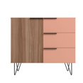 thumbnail image 3 of Manhattan Comfort 405AMC229 Commode Beekman de 35,43 Po avec 2 Tablettes, Brun et Rose, 3 of 3