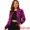 Fuchsia, variant on INSPIRE CHIC Women's Sequin Jacket Zipper Closure Hidden Pockets Bomber Jacket L Pink Purple