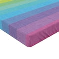 thumbnail image 2 of Ambesonne Vintage Rainbow Fitted Sheet 2 Pcs Set, Retro Stripes, Full, Multicolor, 2 of 3