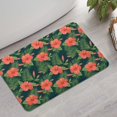 thumbnail image 2 of Pioneer Flower Floral Print Pattern Bathroom Rugs Mat, Non Slip Microfiber Bathroom Rug with Rubber Backing, Soft Mats for Bathroom Floor Tub Shower, 17"x27", 2 of 5