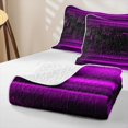thumbnail image 4 of jejeloiu Black Purple Classic Check Quilt Full For Girls,Abstract Geometric Print Full Bedspread Sets For Kids,3 Pieces, 4 of 7