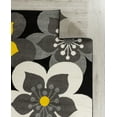 thumbnail image 3 of Oxford Collection Rugs - Yellow, Black, Grey, White, Modern Floral Design Premium Soft Area Rug(2'x7' Runner), 3 of 4