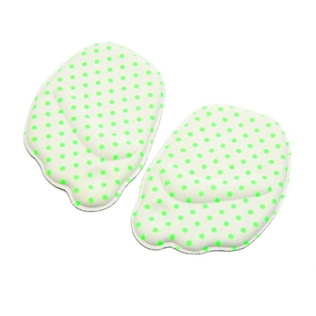 1 Pair White Green Sponge 3D Soft Forefoot Pad Foot Metatarsal Absorber Insole
