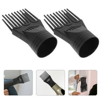 UPOUART 2Pcs Blow Dryer Comb Attachment Hair Dryer Accessories Black