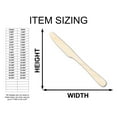 thumbnail image 2 of Unfinished Wood Butter Knife Shape - Kitchen Craft - up to 46" DIY 14" / 1/8", 2 of 4