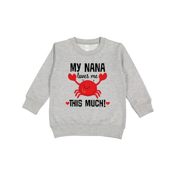 Inktastic Nana Loves Me Grandson Toddler Sweatshirt