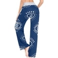 thumbnail image 5 of GZHJMY Women's Pajama Pants Evil Eye Pattern Comfy Stretch Sleepwear Essentials womens Lightweight Lounge Terry Pajama Pant, X-Large, 5 of 7