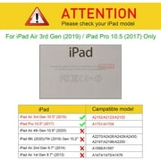 Fintie iPad Air 3 2019 / iPad Pro 10.5 2017 TPU SlimShell Case Cover with Pencil Holder, Composition Book