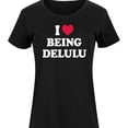 thumbnail image 3 of Instant Message - I Love Being Delulu - Women's Any Way Dress, 3 of 7