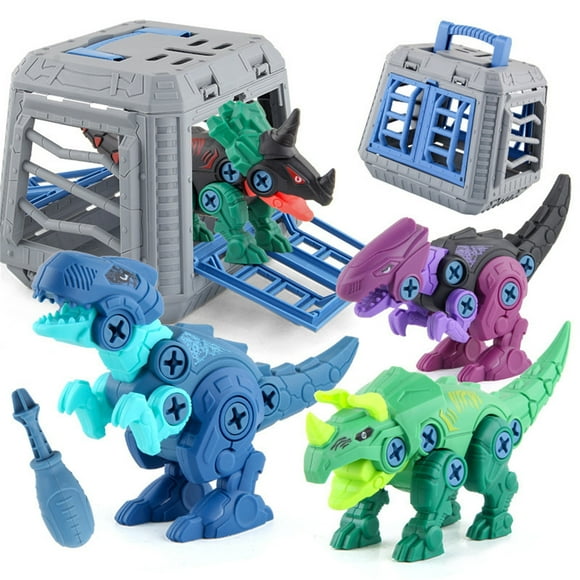 Dianli Clearance Big Size Take Apart Dinosaur Toys Learning Educational Toy Building Sets With Manual Drill And 4 Dinosaurs Christmas Birthday Gifts For Boys And Girls Holiday Gift Finder