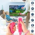 thumbnail image 3 of Wii Remote Controller,Wireless Controllers Compatible with Wii/Wii U with Motion Plus,Silicone Case and Wrist Strap,Pink, 3 of 6