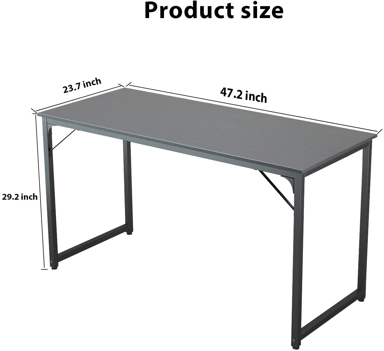 SogesHome Computer Desk 100 x 60 x 75 cm PC Desk Office Desk Workstation for Home Office Use Writing Table,Dinner Table Conference Table,AC3DW-100-SH 