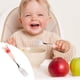 thumbnail image 3 of Juego de tenedor y cuchara de acero inoxidable con mango de silicona - Diseño adorable de cerdo para niños, utensilios de 6,8" para niños pequeños, 3 of 4