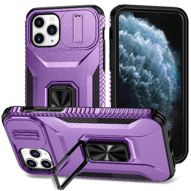 Funda para GANGXUN iPhone 11 Pro Max - Soporte metálico, Función magnética, Morado