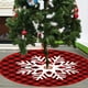 thumbnail image 1 of Falda para Árbol de Navidad de 90 Cm | Base de Poliéster Rojo con Estampado de Estrellas Doradas | Tapete Decorativo Duradero para Árbol de Navidad | Protege El Suelo de La Savia de Las Agujas de Pin, 1 of 6