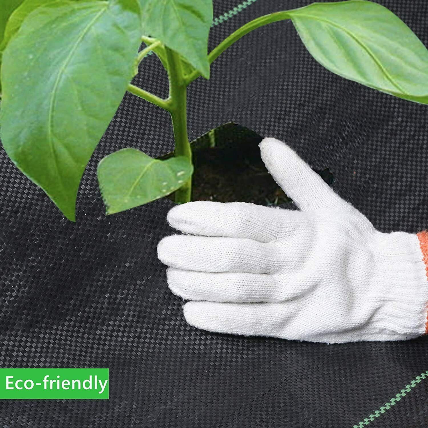 Heavy Duty Weed Barrier Landscape Fabric for Outdoor Gardens, Gardening Fabric Mat Black Heavy Duty Garden Cloth