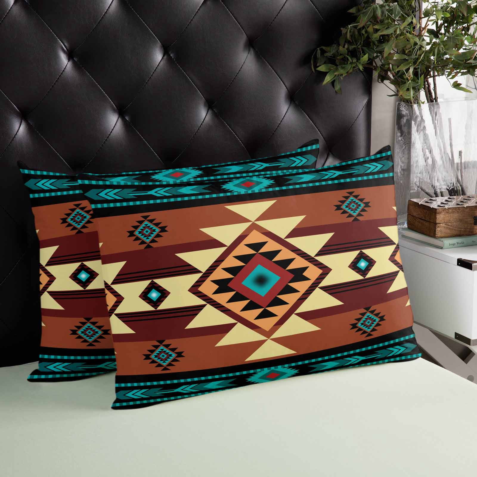 Southwest American Native Abstract Pattern Body Pillow Cover, Pillowcase Protectors with Zipper, Breathable Decorative Throw Pillow Case Cover, Pillow Shams for Couch Sofa 24x36Inch
