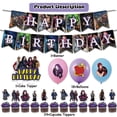 thumbnail image 2 of 44 PCS For Descendants Movie Themed Party Decorations and Favors Set – Banner, 18 Balloons and 25 Cupcake Toppers for Celebration Birthday Parties Supplies, 2 of 5