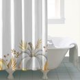 thumbnail image 4 of Watercolor Autumn Pumpkins Eucalyptus Leaves Shower Curtains,Reusable Bathtub Curtains with Hooks Basic Polyester Fabric Curtains for Halloween Thansgiving Christmas Hotel Dorm, 4 of 5