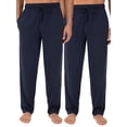 thumbnail image 1 of Pantalón para dormir Fruit of the Loom, tejido azul marino para hombre, talla M, 1 of 5