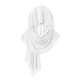 thumbnail image 4 of Karight Womens Chiffon Hijab Scarf Lightweight Solid Color Breathable Sheer Head Wrap, 4 of 6