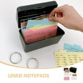 thumbnail image 3 of KAKOWELY index card storage Desktop Index Cards With Lines And Storage Box Set Ideal Note Organization And Data Storage Ideal For Teachers And Office Use4.92"X2.76"X0.04", 3 of 5