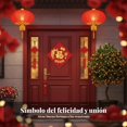 thumbnail image 2 of Abbraccia Adhesivo de puerta Año Nuevo Chino, tela flocada carácter Fu, diseño festivo para casa nueva, 2 of 6