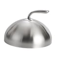 thumbnail image 1 of Tapa protectora de acero inoxidable para alimentos, cubierta antipolvo para mesa de comedor, para interiores y exteriores, fiestas. Plata 14 cm, 1 of 8
