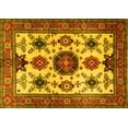 thumbnail image 1 of Ahgly Company Machine Washable Indoor Rectangle Persian Yellow Traditional Area Rugs, 2' x 4', 1 of 4