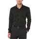 thumbnail image 1 of Perry Ellis - Camisa de manga larga con botones para hombre sin planchado, color negro, pequeño, 1 of 1