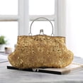 thumbnail image 7 of Cheers.US  Women Vintage Beaded Evening Clutch Vintage Design Sequin Top-handle Handbag Party Wedding Purse Wallet, 7 of 7