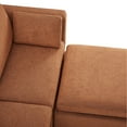 thumbnail image 3 of CHITA Oversized Modular Sectional Sofa Set with Storage Ottoman,Extra Large L Shaped Sofa Couch with Reversible Chaise,4 Seat Modern Modular Sofa for Living Room,Terracotta,112 inch Width, 3 of 13