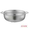 thumbnail image 2 of All Purpose Stainless Steel Fine Mesh Strainer Net for kitchen Baskets with Handles Resting Base Colander Set Kitchen Supplies, 2 of 6