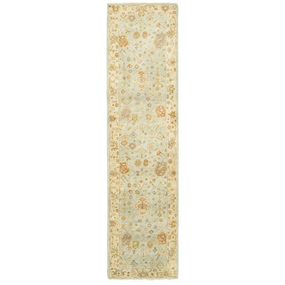 Oriental weavers Palace Area Rug 10304 Blue Vines Scrolls 2' 6" x 10' Rectangle