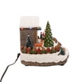thumbnail image 4 of FG Square Christmas Village Animated Santa's Getaway | Christmas House Collection Accessories Figurines for Christmas Decorations and Gift | Motion and Sound with Multicolor LED Lights, 4 of 6