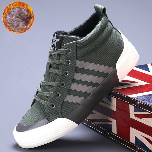 Zapatillas de lona transpirables para hombre, zapatos vulcanizados de alta calidad, informales, color verde, Harajuku, otoño