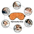 thumbnail image 7 of Xecao Orange Glitter for Soft Fluffy Sleeping Blindfold, Nap eye cover tailored for the utmost comfort for girls, women, kids, and adults., 7 of 7