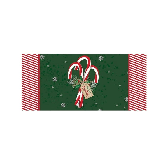 Evergreen Candy Cane Sassafras Indoor Outdoor Switch Doormat 1'10"x10" Multicolored