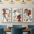thumbnail image 2 of Soft Palms I - Framed Premium Gallery Wrapped Canvas L Frame 3 Piece Set - Ready to Hang, 2 of 9