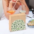 thumbnail image 3 of Yayeee Napkin Holder for Table Kitchen Paper Tissue Organization, Green Triangles Pattern, 3 of 8