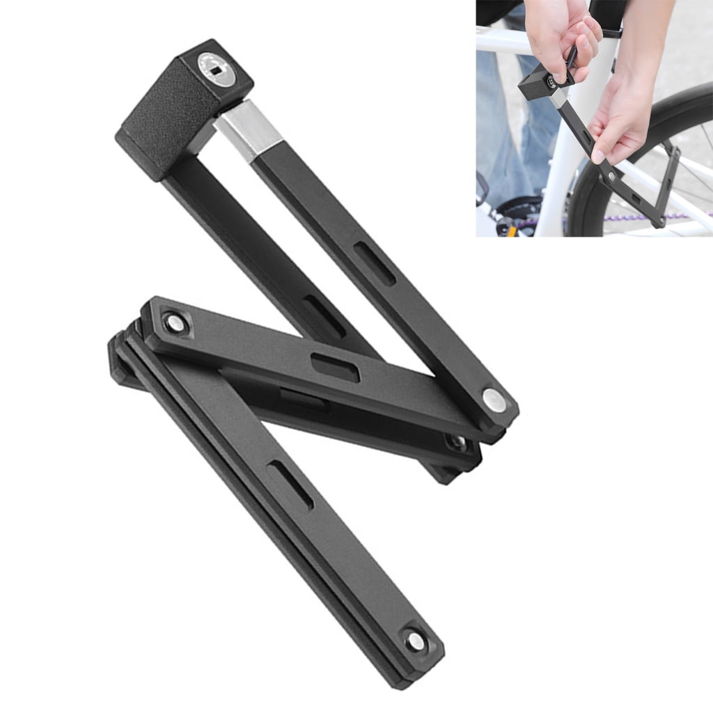 Yammee Folding Bike Lock with 3 Key High Security Scooter Lock Heavy Duty Bike Chian Lock for Electric Bike Scooter Motorcycle