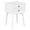 White, variant on Furniture of America Alto Mid-Century Wood 2-Drawer Side Table in Light Oak