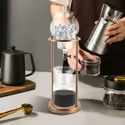 Miumaeov Cold Brew Dripper Coffee Maker 600ML Ice Coffee Machine with Slow Drip Technology Large Capacity Cold Brew Coffee Tower for 6-8 People