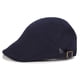 thumbnail image 1 of Xiao Hua Gorra plana de algodón para hombre, sombrero de caza estilo Ivy Gatsby Newsboy, boina para hombre (azul marino), 1 of 5