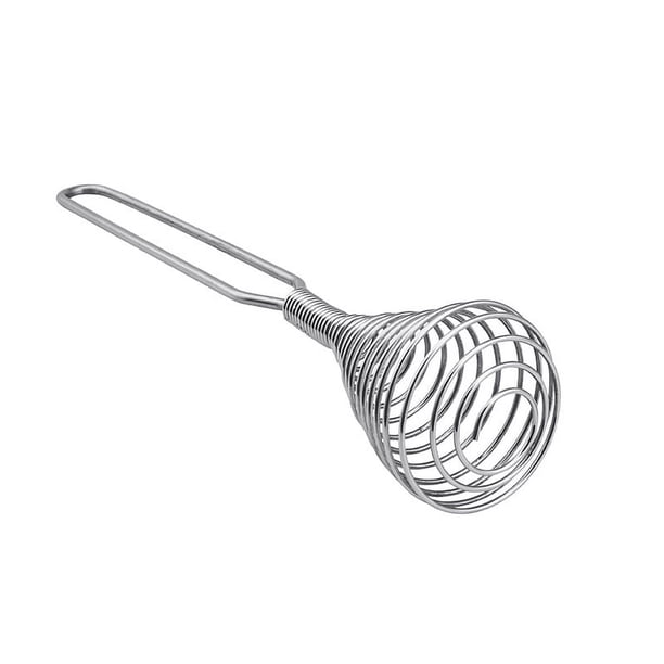 Batidor de huevos con bobina de resorte de acero inoxidable, batidor de mano con crema para salsa, accesorios para herramientas de cocina para mezclar, batir, revolver, cocinar